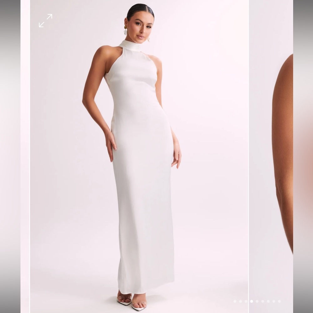 Meshki Claire satin dress